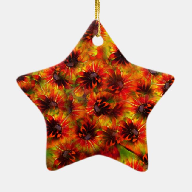 Ouro Rudbeckias Enfeites de natal (Verso)