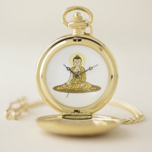 Ouro Serenity Buddha Pocket Watch