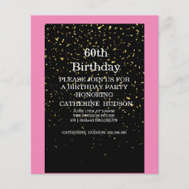 Ouro simples, 60º aniversário preto