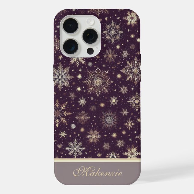 Ouro Snowfall: A Elegância Shimmering do Natal (Verso)