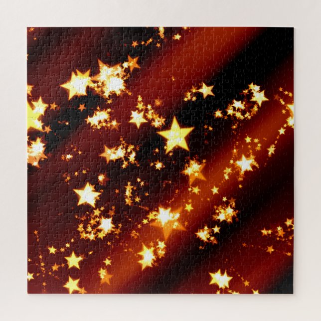 Ouro Stars Jigsera Quebra-cabeça (Vertical)