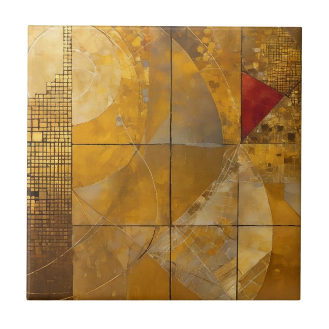 Ouro, Vermelho e Azul, Pesados Geométricos (Frente)