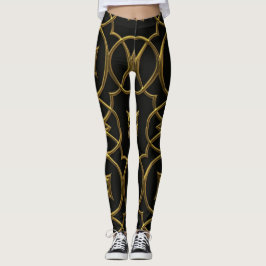 Ouro Warrior Princesa Leggings