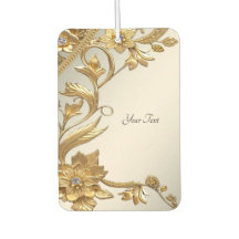 Ouro Wavy Deixa Fresensor De Ar Floral