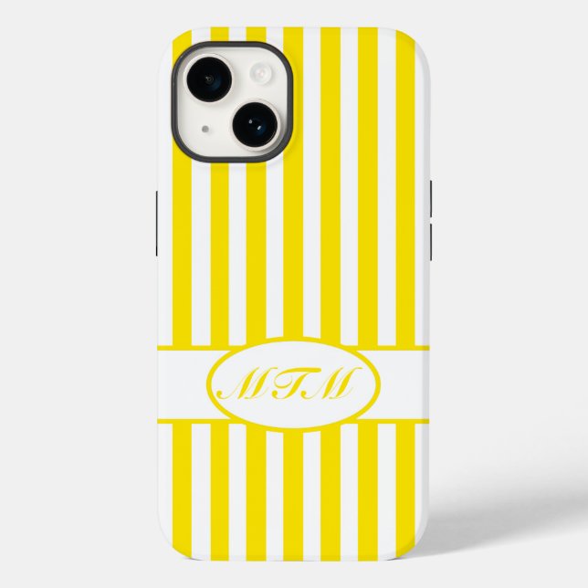 Ouro Yellow Autumnal Stripes com monograma (Verso)
