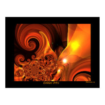 Ouros de Abstrato-Art poster digital