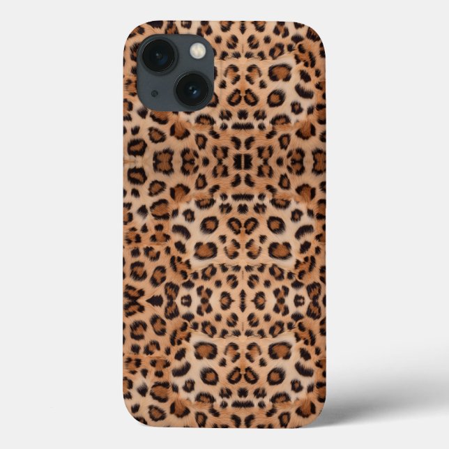 Ousado e Elegante: Estojo com Impressão de Leopard (Verso)