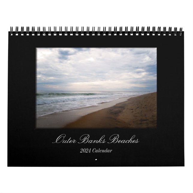 Outer Banks Beaches 2024 Calendário de Erin Mac (Capa)