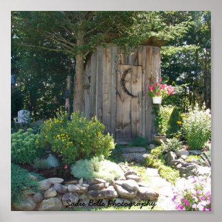 Outhouse em Maine Poster