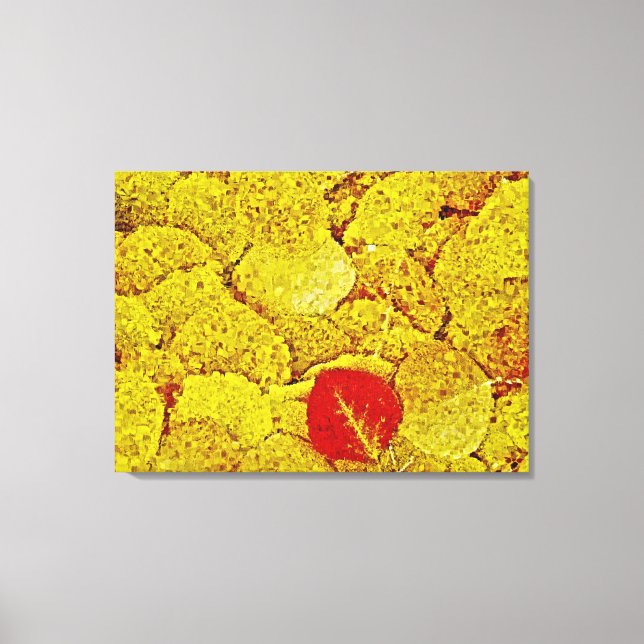 Outono Amarelo - Canvas de Pintura (Frente)