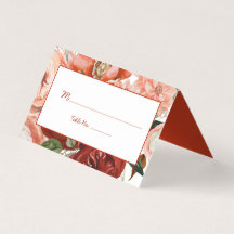 Outono Boho Floral Aquarela