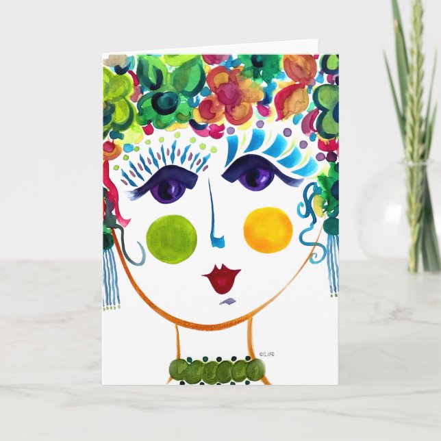 Outono da Garden Girl Gypsy - Cartão de Nota (Frente)