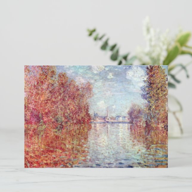 Outono em Argenteuil por Claude Monet (Em pé/Frente)