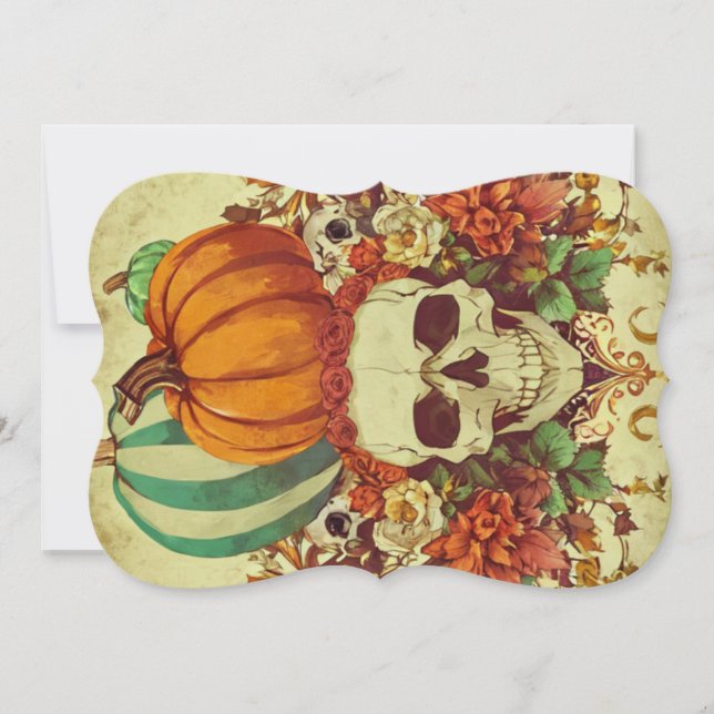 Outono/Halloween/abóbora/esqueleto (Frente)