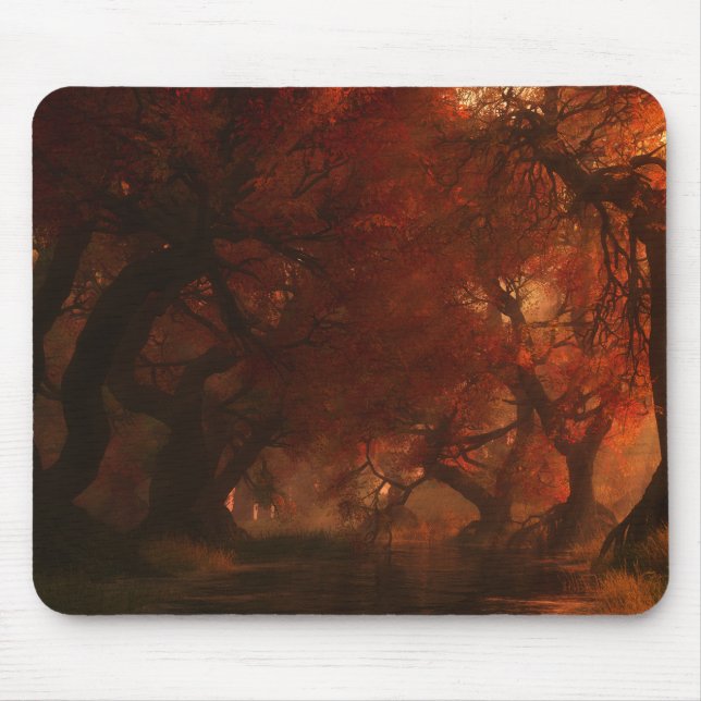Outono Mousepad da angra do dossel (Frente)