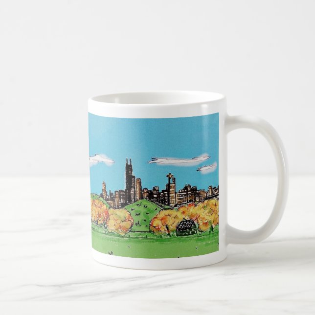 Outono na caneca de Chicago (Direita)