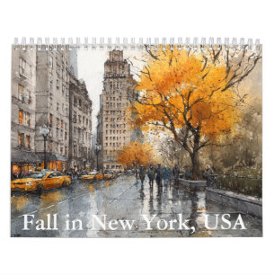 Outono no Calendário de Nova York-EUA