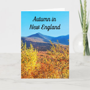 outono no cartão New England