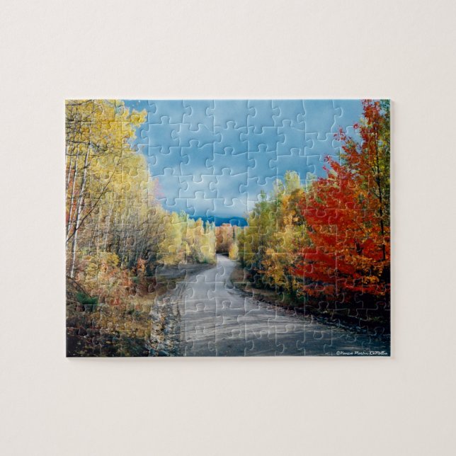 Outono no quebra-cabeça de Nova Inglaterra (Horizontal)