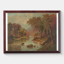 Outono no Wissahickon Litografia 1880