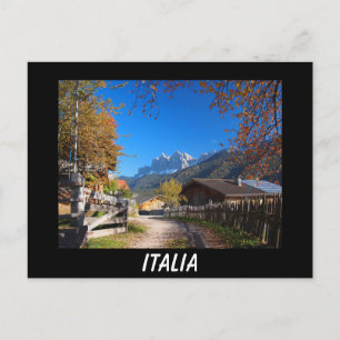 Outono nos Dolomites em Itália cartão postal pre