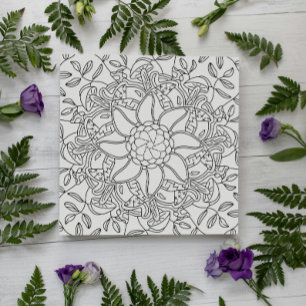 Outono Pacífico: Cartão de Coloração Florestal