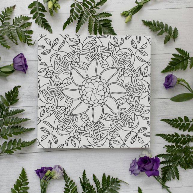 Outono Pacífico: Cartão de Coloração Florestal (Criador carregado)