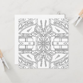 Outono Pacífico: Mama no Cartão de Coloração da Bi