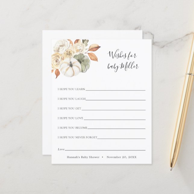 Outono Russo Deseja o Bebê (Frente/Verso In Situ)