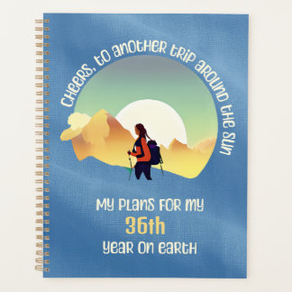 Outra viagem ao redor do planejador de aniversário