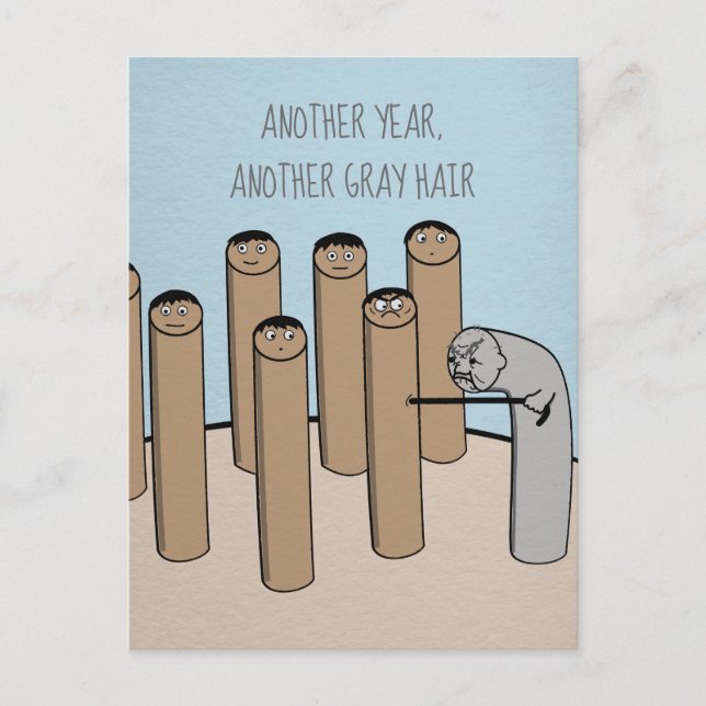 Outro Ano de Cartão de Aniversário Velho Engraçado (Frente)