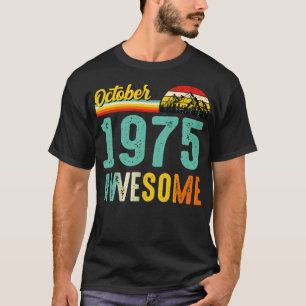 Outubro de 1975 Camisa de Presente de Aniversário