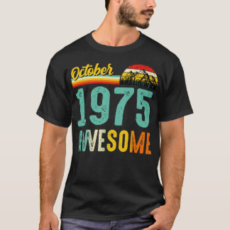 Outubro de 1975 Camisa de Presente de Aniversário