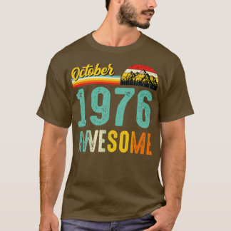Outubro de 1976 Camisa de Presente de Aniversário