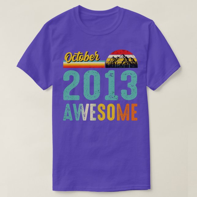 Outubro de 2013 Camisa de Presente de Aniversário  (Frente do Design)