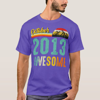 Outubro de 2013 Camisa de Presente de Aniversário 