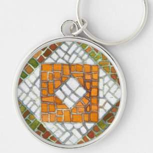 OUTUMN MOSAIC Premium Round Chaveiro
