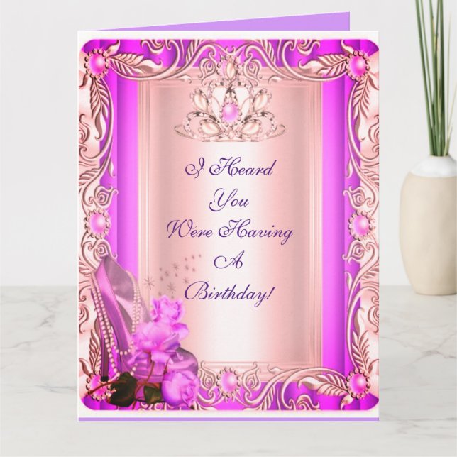 Ouvi dizer que estamos tendo um cartão de aniversá (Frente)