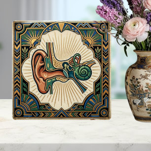 Ouvido Anatômico Art Déco Laringologia
