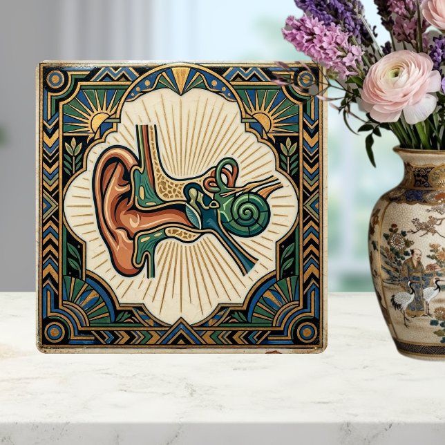 Ouvido Anatômico Art Déco Laringologia (Criador carregado)