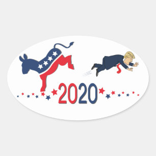 Oval 2020 - Adesivo dos democratas