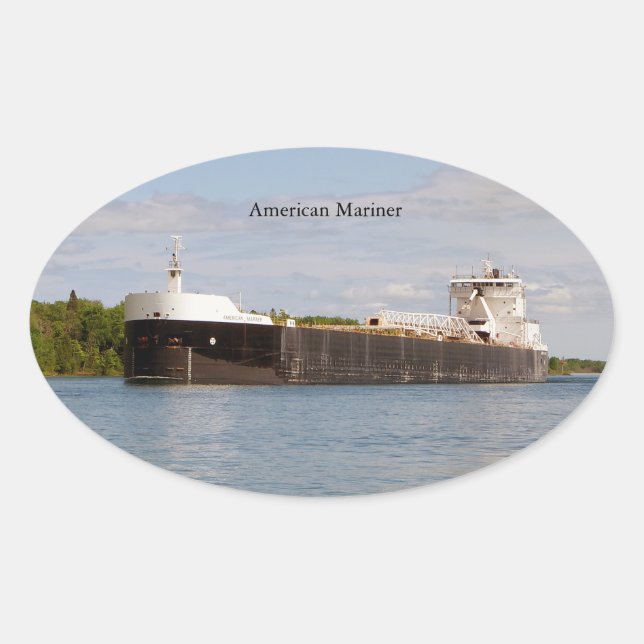 Oval adesivo americano Mariner (Frente)