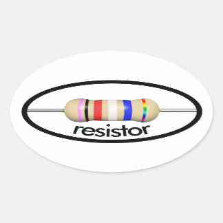 Oval adesivo da elipse resistente com texto