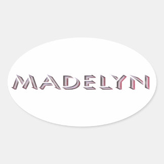 Oval adesivo da Madelyn