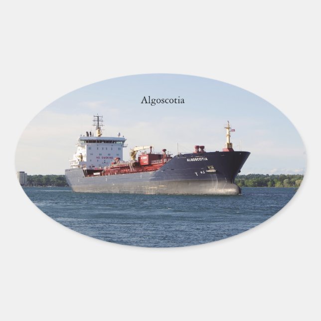 Oval Adesivo de Algoscotia (Frente)