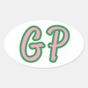 Oval Adesivo de Bumper GP