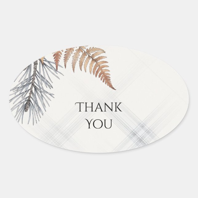 Oval Adesivo de Casamento Personalizado (Frente)