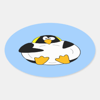 Oval Adesivo de imperador de gordura