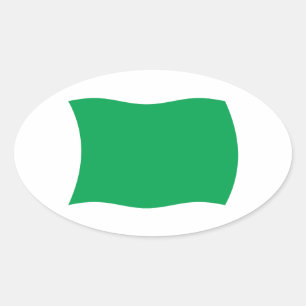 Oval Adesivo de Sinalizador da Líbia