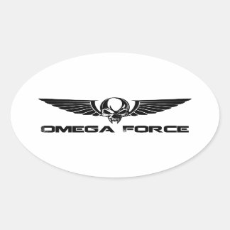 Oval Adesivo do logotipo Omega Force